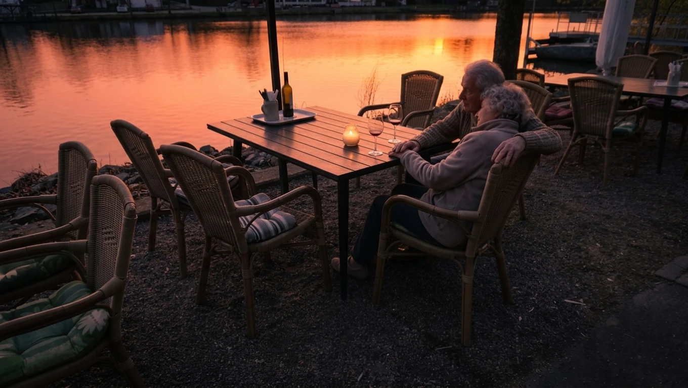 Terrasse am Fluss